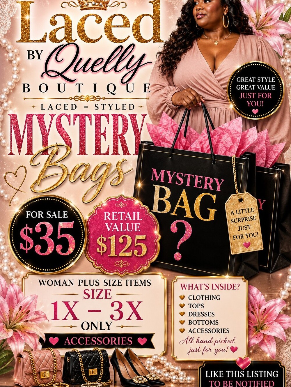 Mystery Bag — Pink & Black